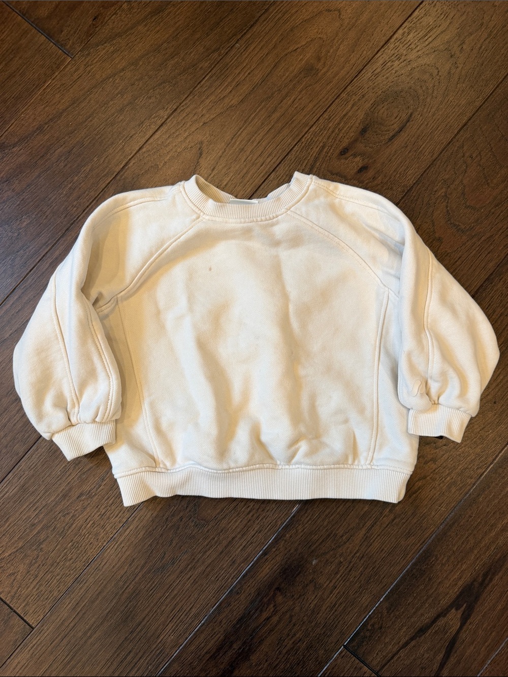 Zara Kids Cream Crewneck Sweatshirt Size 2t - C39-247